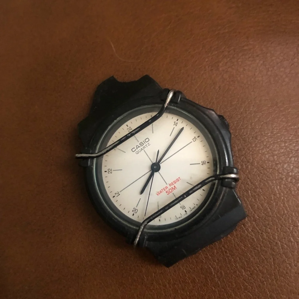 Casio Black Smartwatch Case with Rugged Design and Durable Material